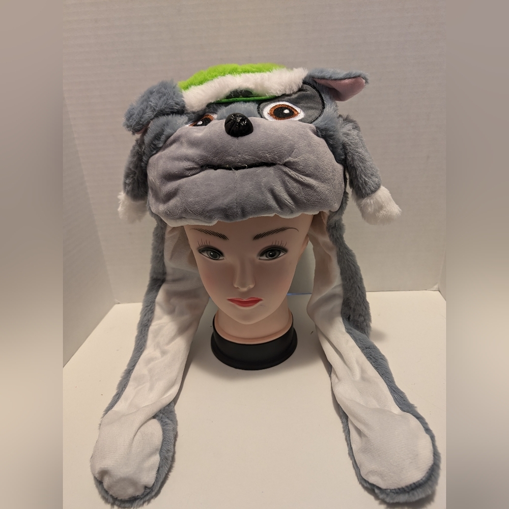 Unisex Paw Patrol Gray and White Kids Hat With Lights And Moving Ears